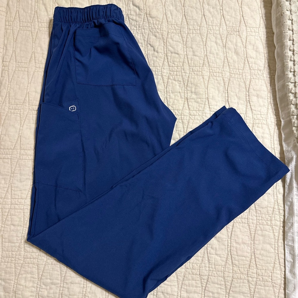 WonderWink Royal Blue Scrub Pants, Size S